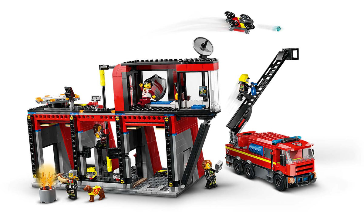 LEGO City 60414 Fire Station With Fire Truck