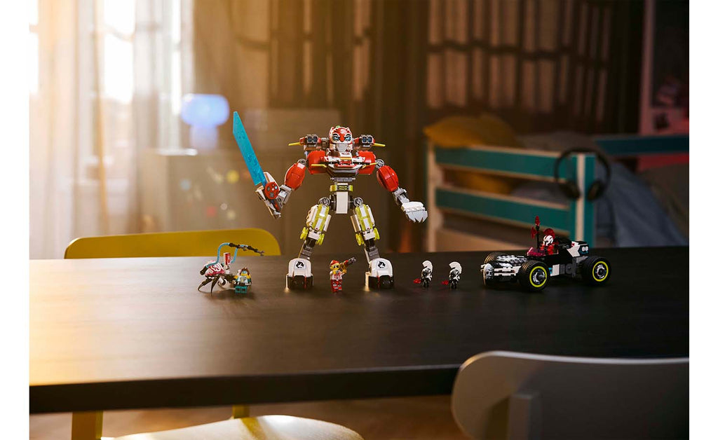 LEGO DREAMZzz 71497 Cooper's Tiger Mech & Zero's Hot Rod Car
