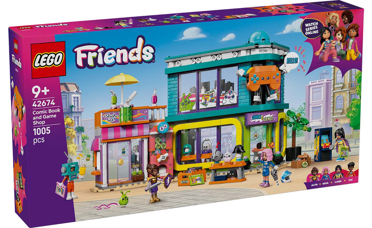LEGO Friends 42674 Comic Book and Game Shop