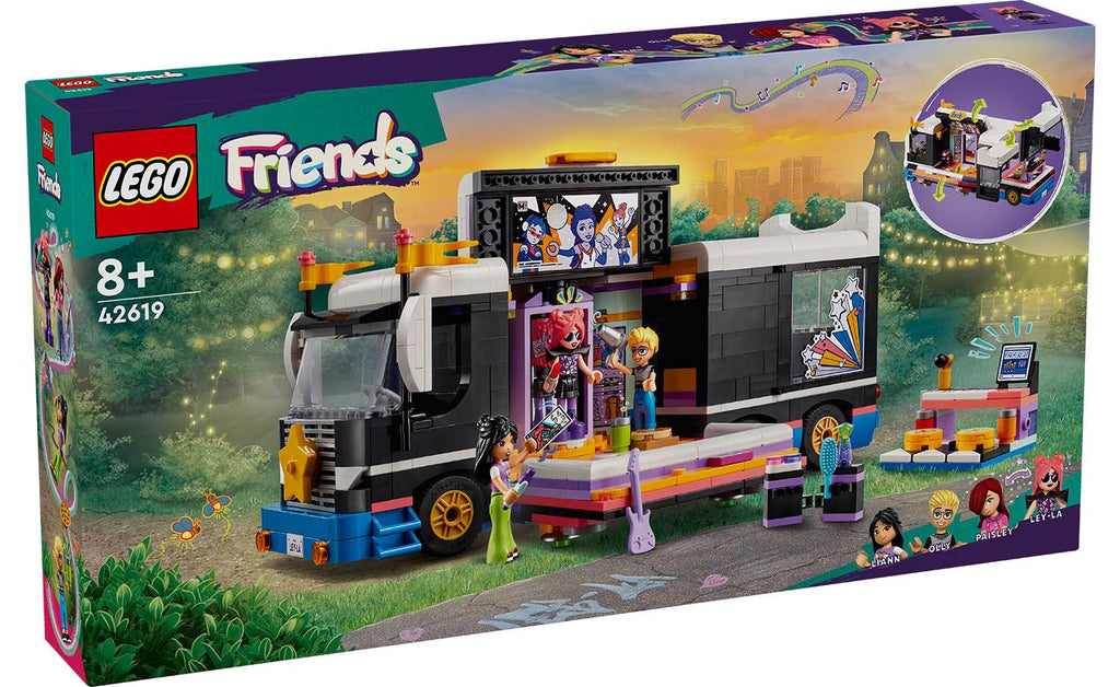 LEGO Friends 42619 Pop Star Music Tour Bus