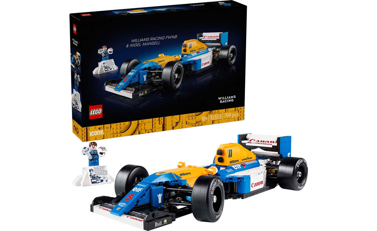 LEGO 10353 ICONS Williams Racing FW14B & Nigel Mansell