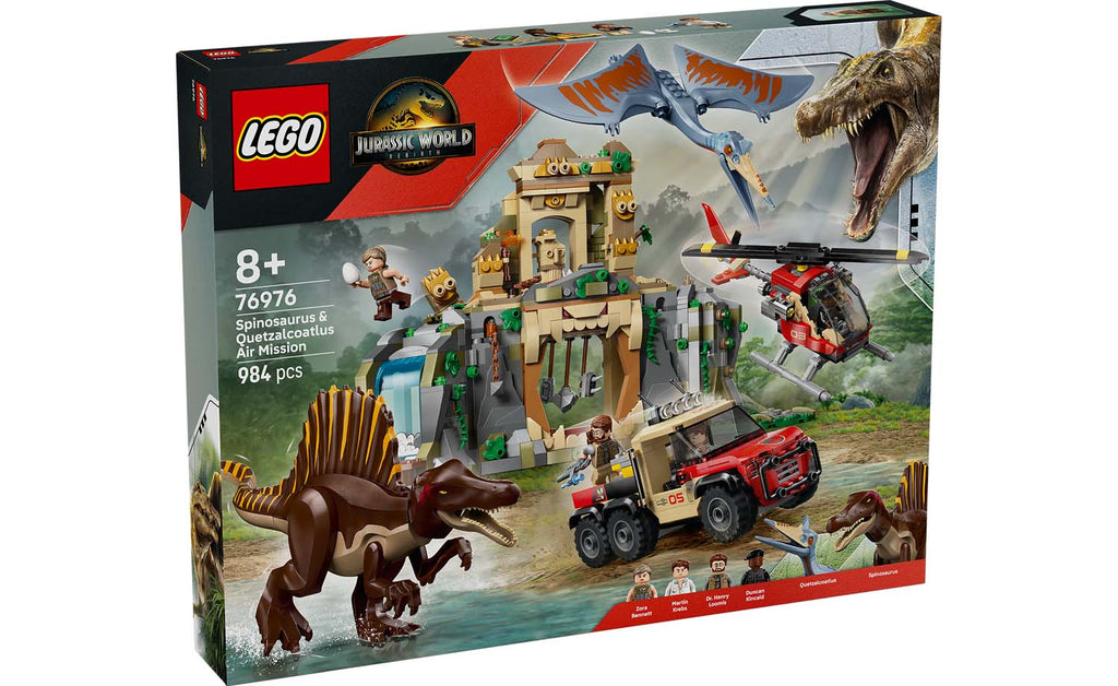 LEGO Jurassic World 76976 Spinosaurus & Quetzalcoatlus Air Mission