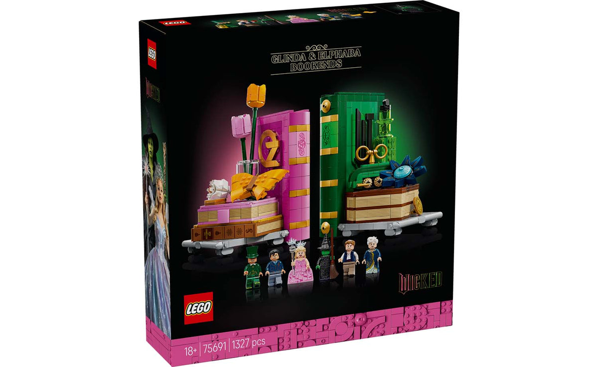 LEGO Wicked 75691 Glinda & Elphaba Bookends